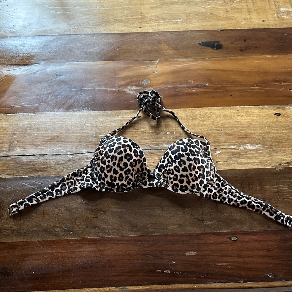 Xhilaration Animal Print Bikini Top